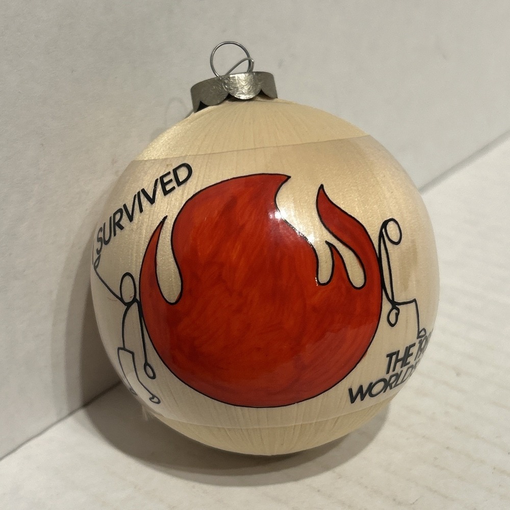 World's Fair 1982 Tennessee Christmas Ornament Ball "I Survived" Rare
